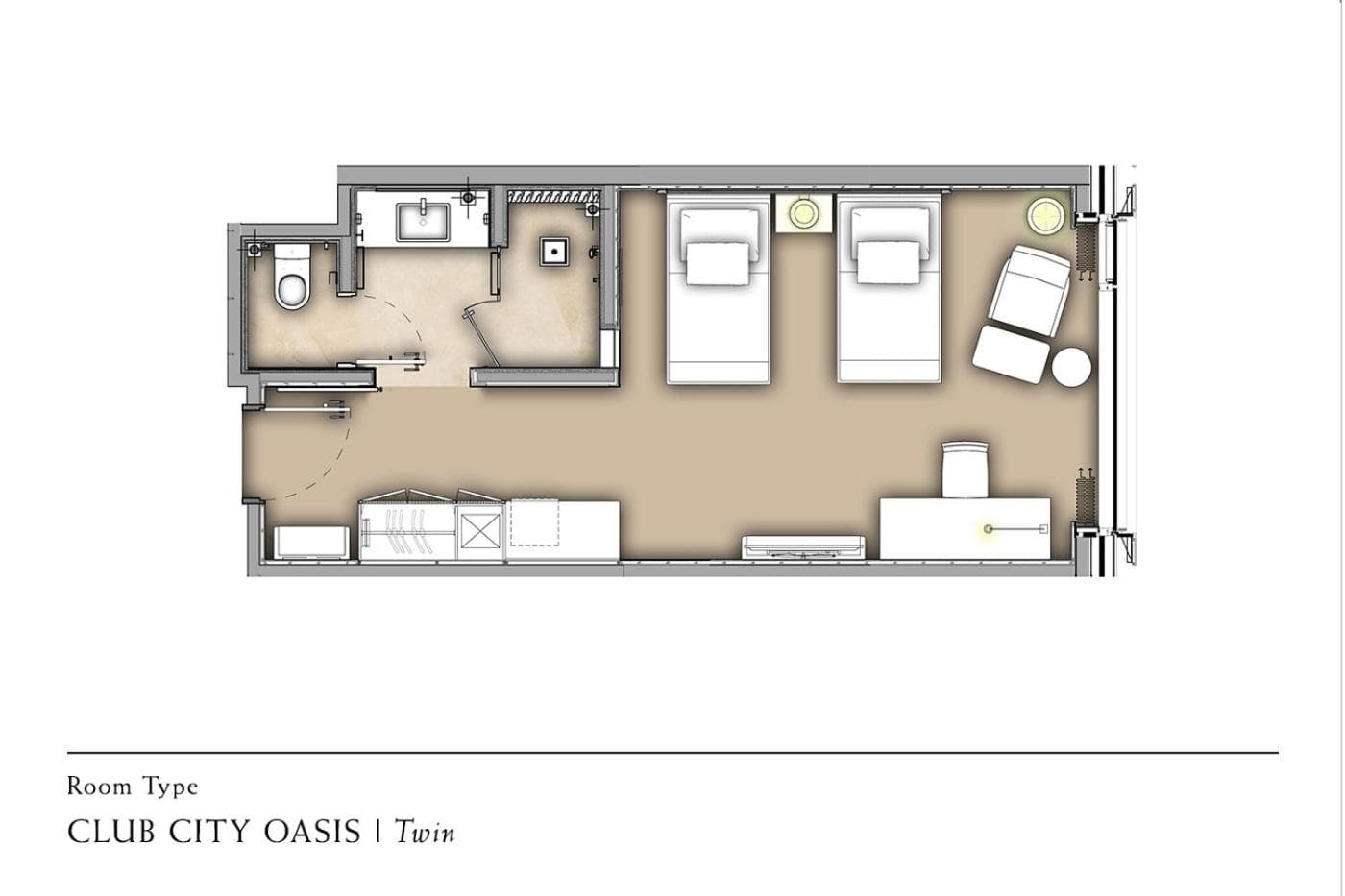 Club Twin City View Room