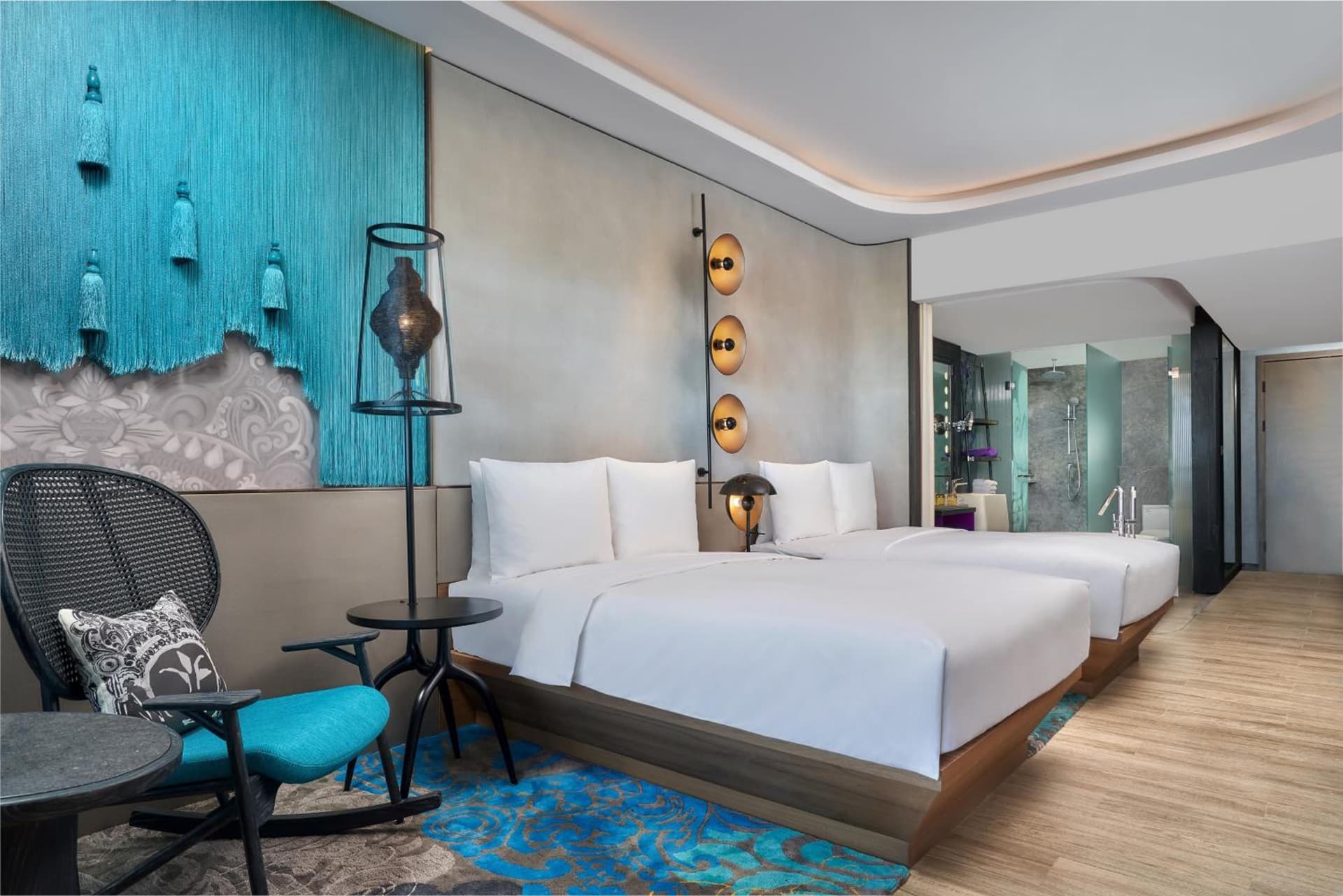 Deluxe Twin, Guest room, 2 Double, Balcony