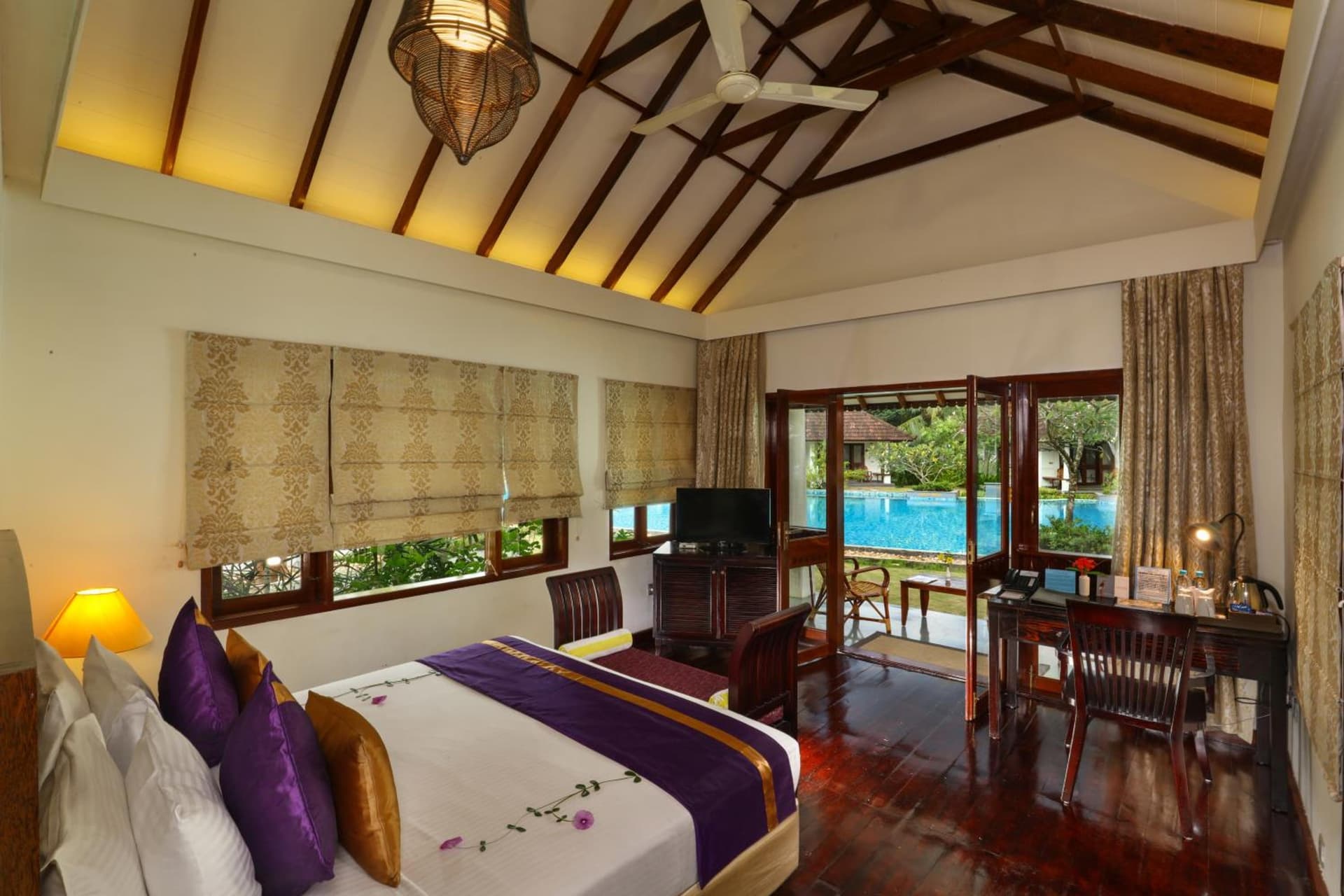 Poolside cottages