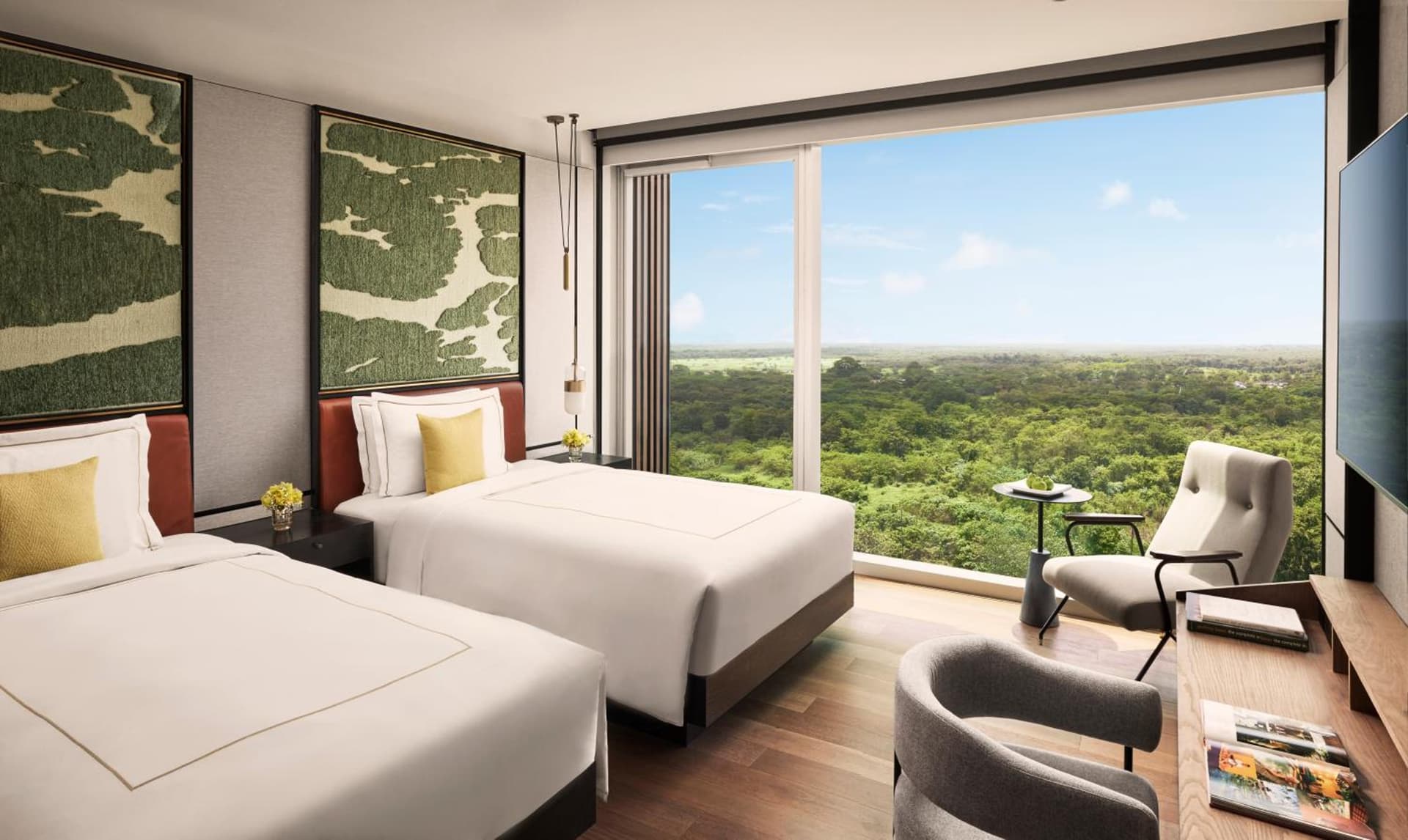 Taj Club Twin Bed Taj Club Room Twin Bed with WiFi