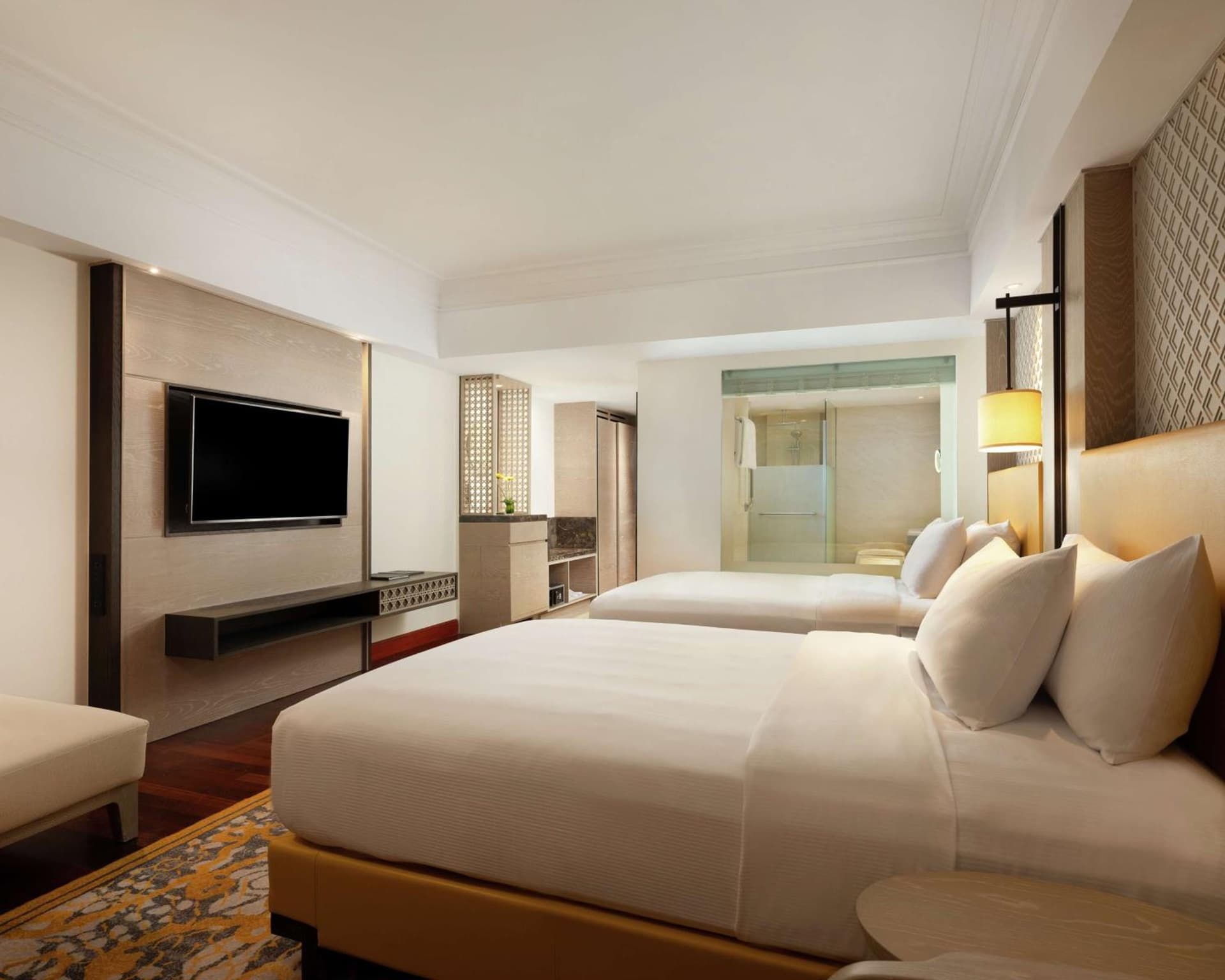Twin Guest Room with Garden View