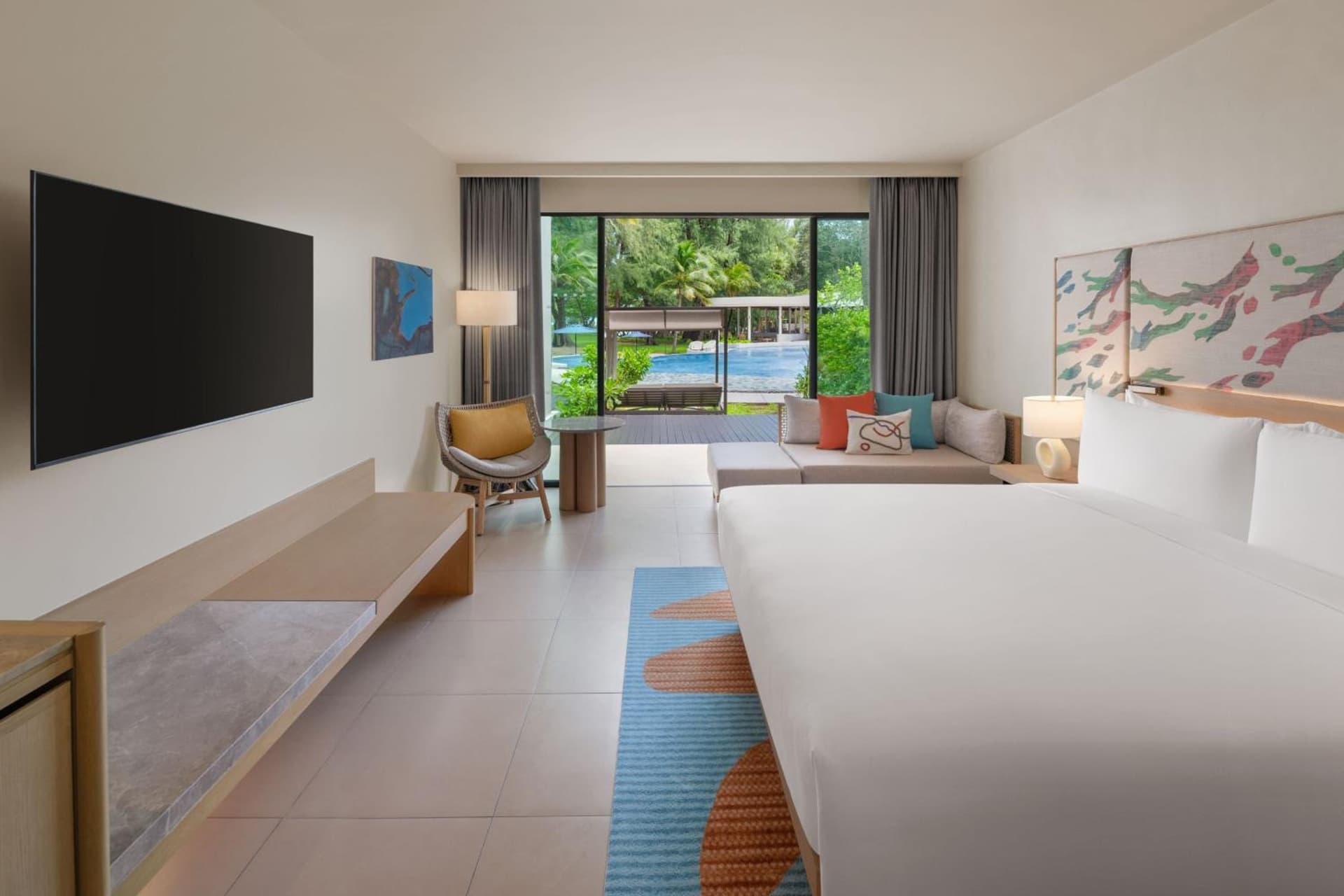 King Room with Pool View and Premium Cabana Terrace