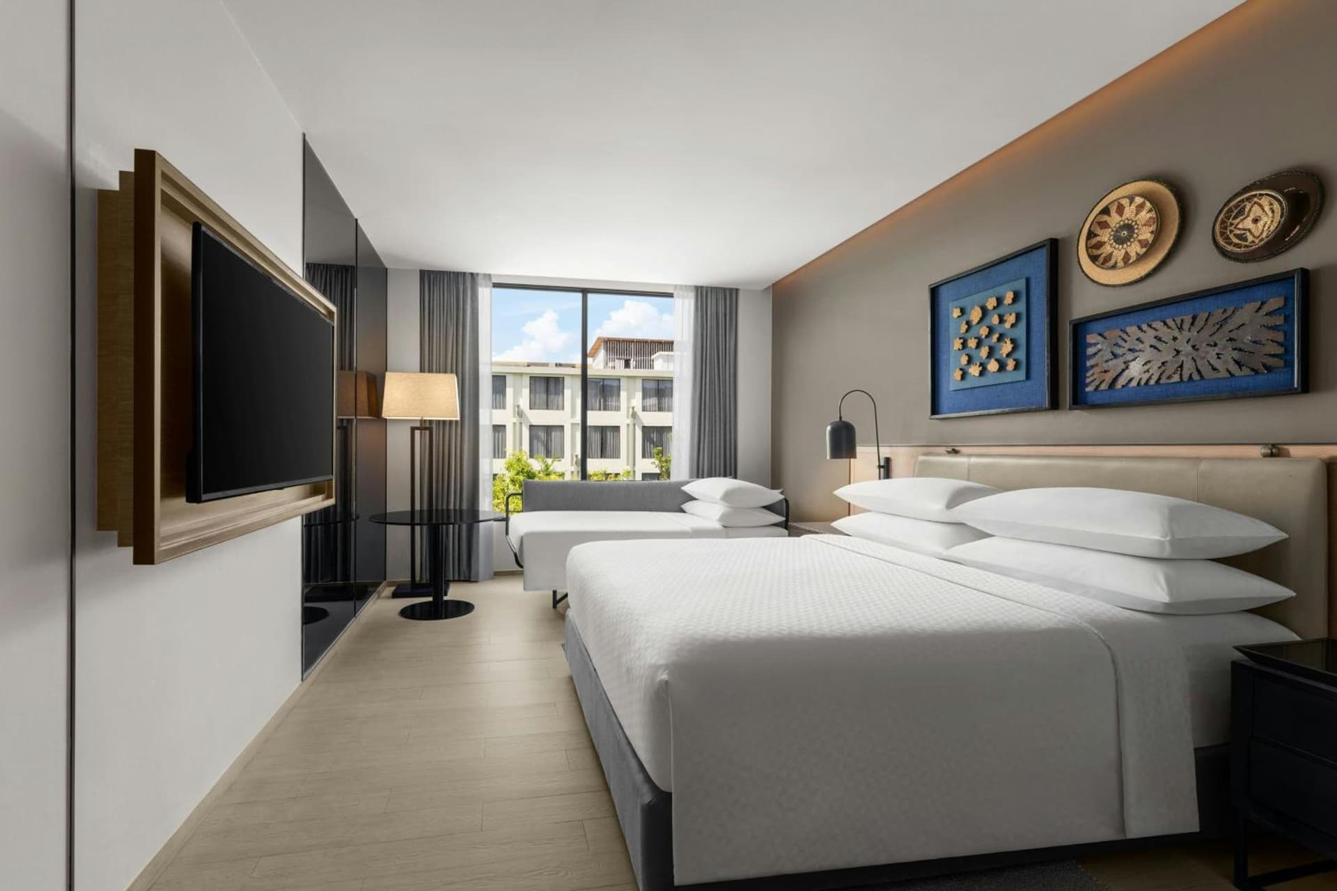 King Room with Sofa Bed and Pool View