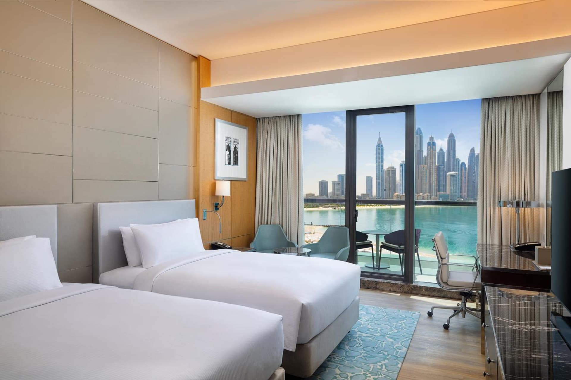 Two Double Beds Premium Room Sea View Balcony