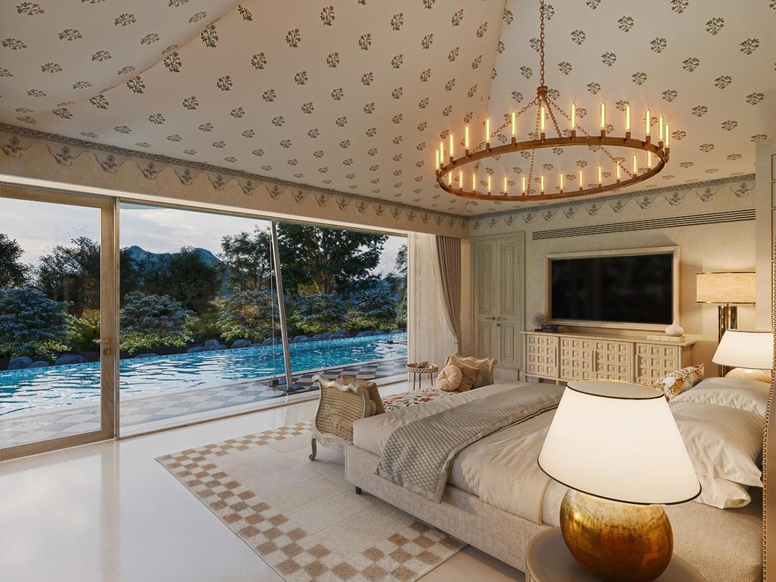 Villa King Pool View Room