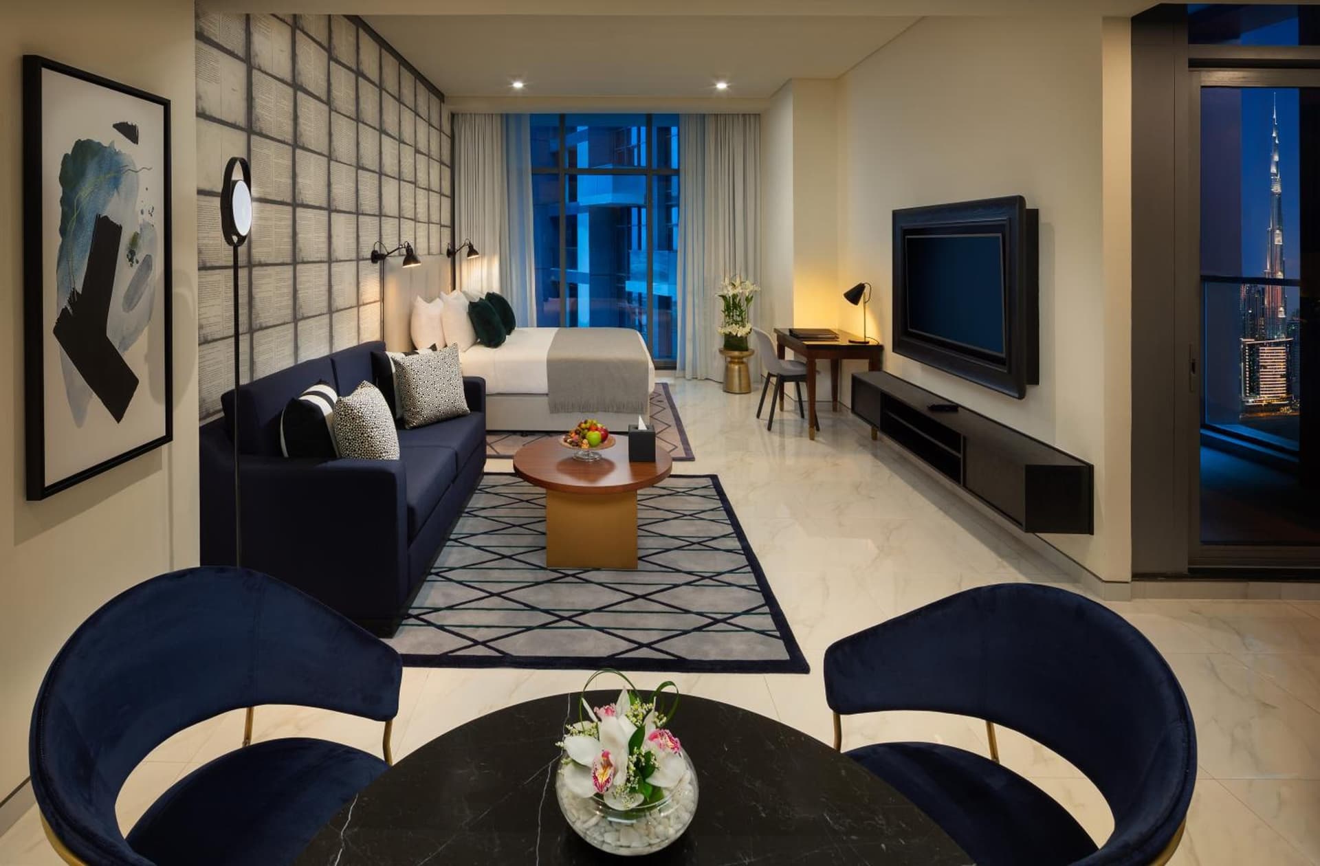 Executive Studio Burj Khalifa Partial View Double