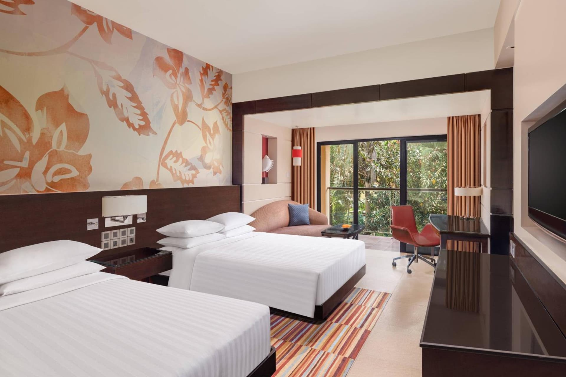 Queen Room with Two Queen Beds and Garden View